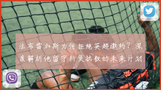 法布雷加斯为何拒绝英超邀约？深度解析他留守科莫执教的未来计划